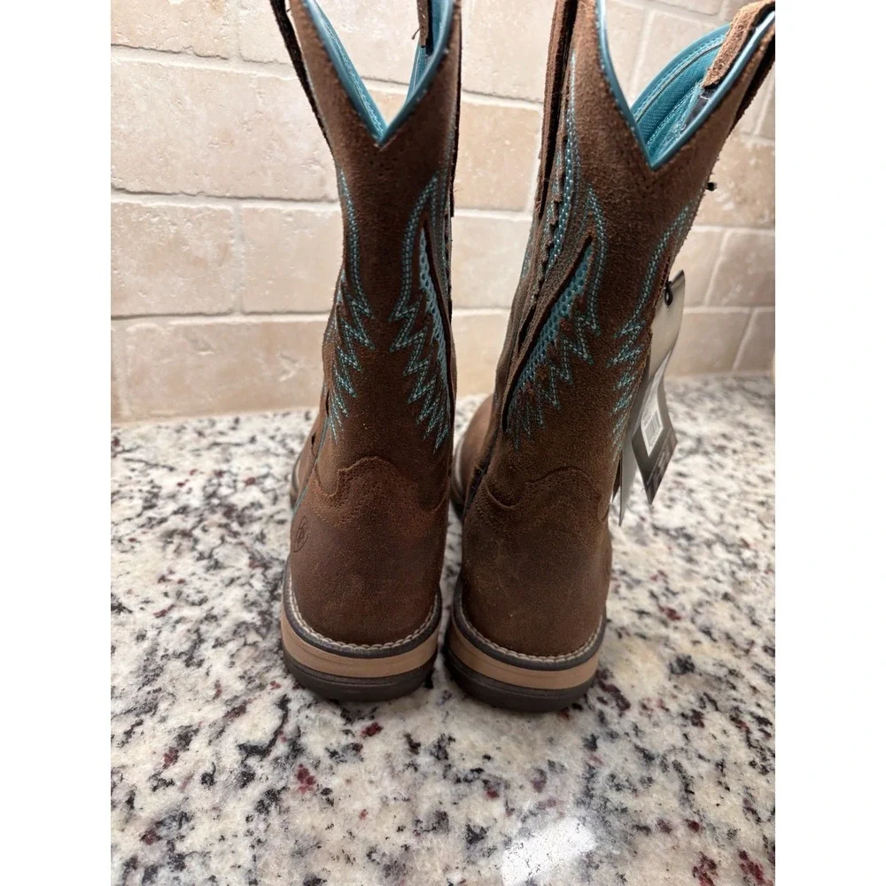 Ariat Women's Anthem VentTek‎ Composite Toe Turquoise Work Boot 6.5B NWT Western